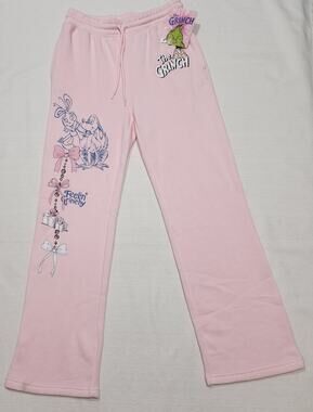 The Grinch pink'' Fellin Grinchy'' sweatpants medium women's